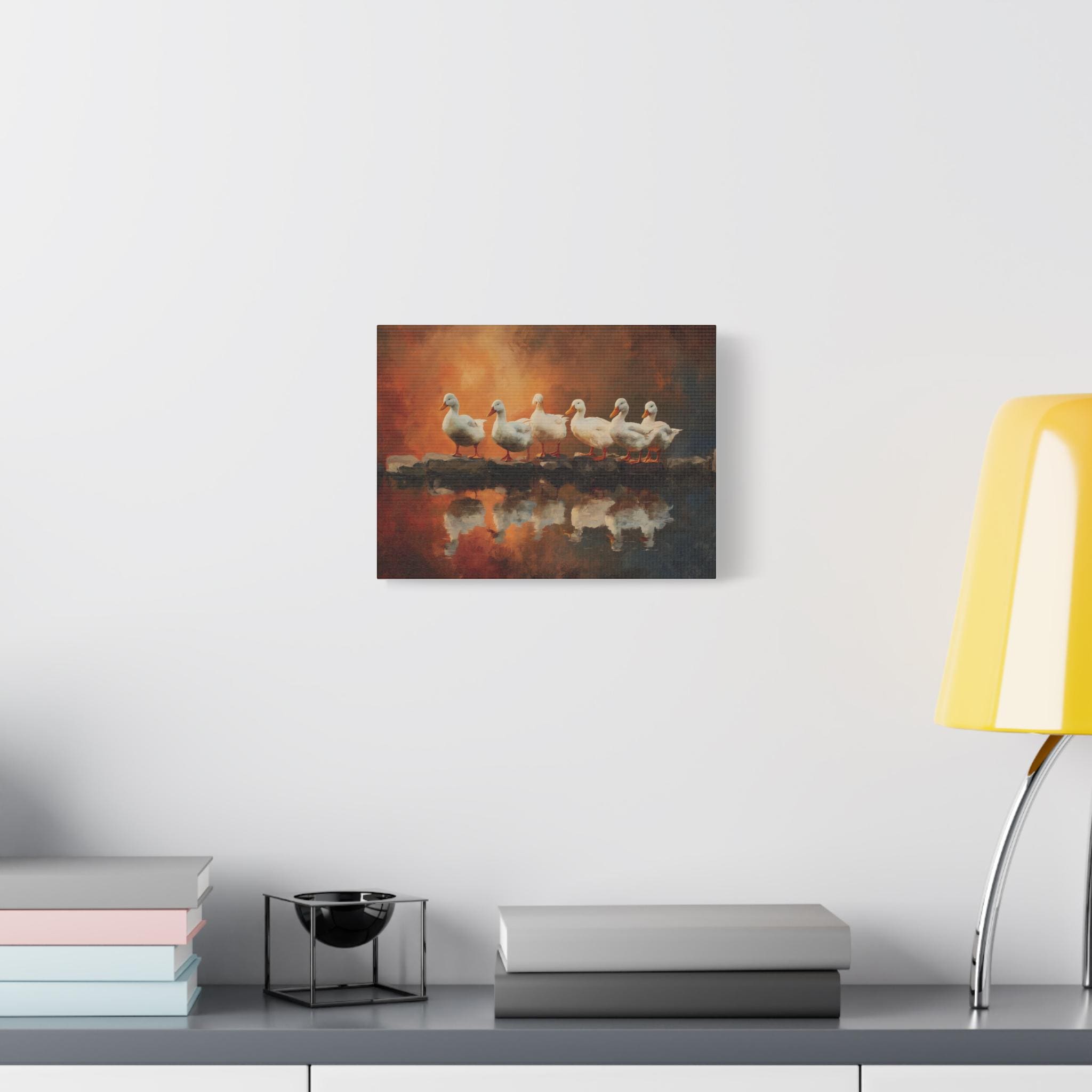Ducks in a Row Matte Canvas