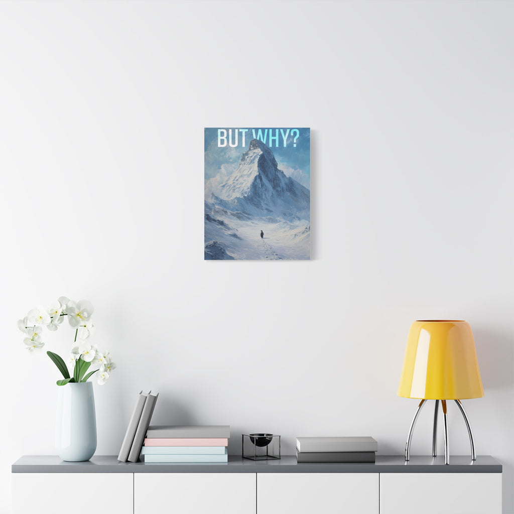 But Why? Mountain Landscape Canvas