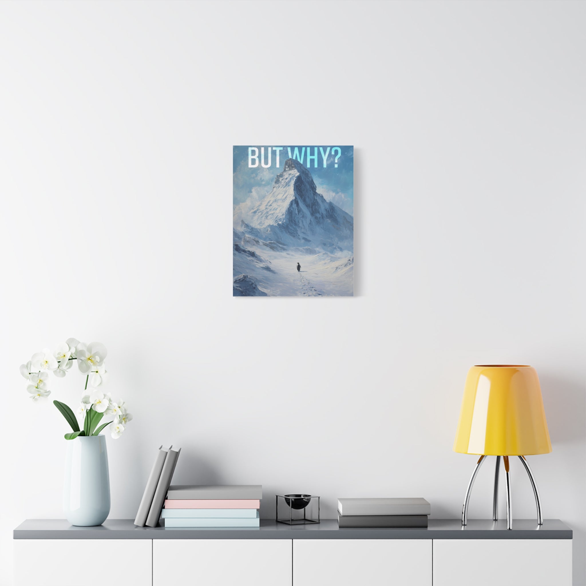 But Why? Mountain Landscape Canvas