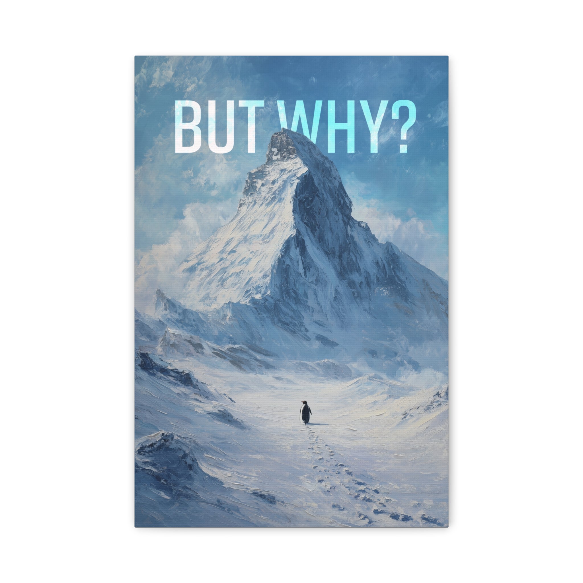 But Why? Mountain Landscape Canvas