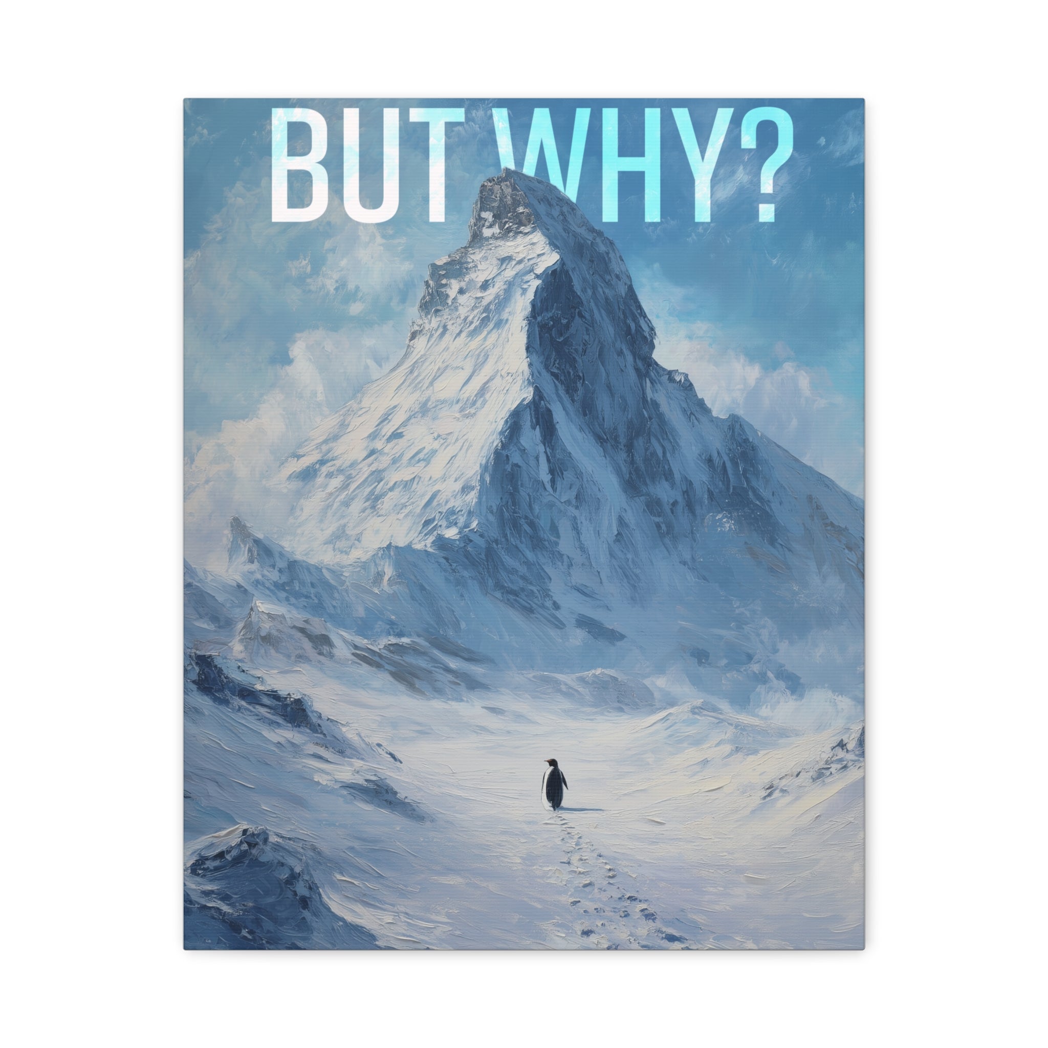 But Why? Mountain Landscape Canvas