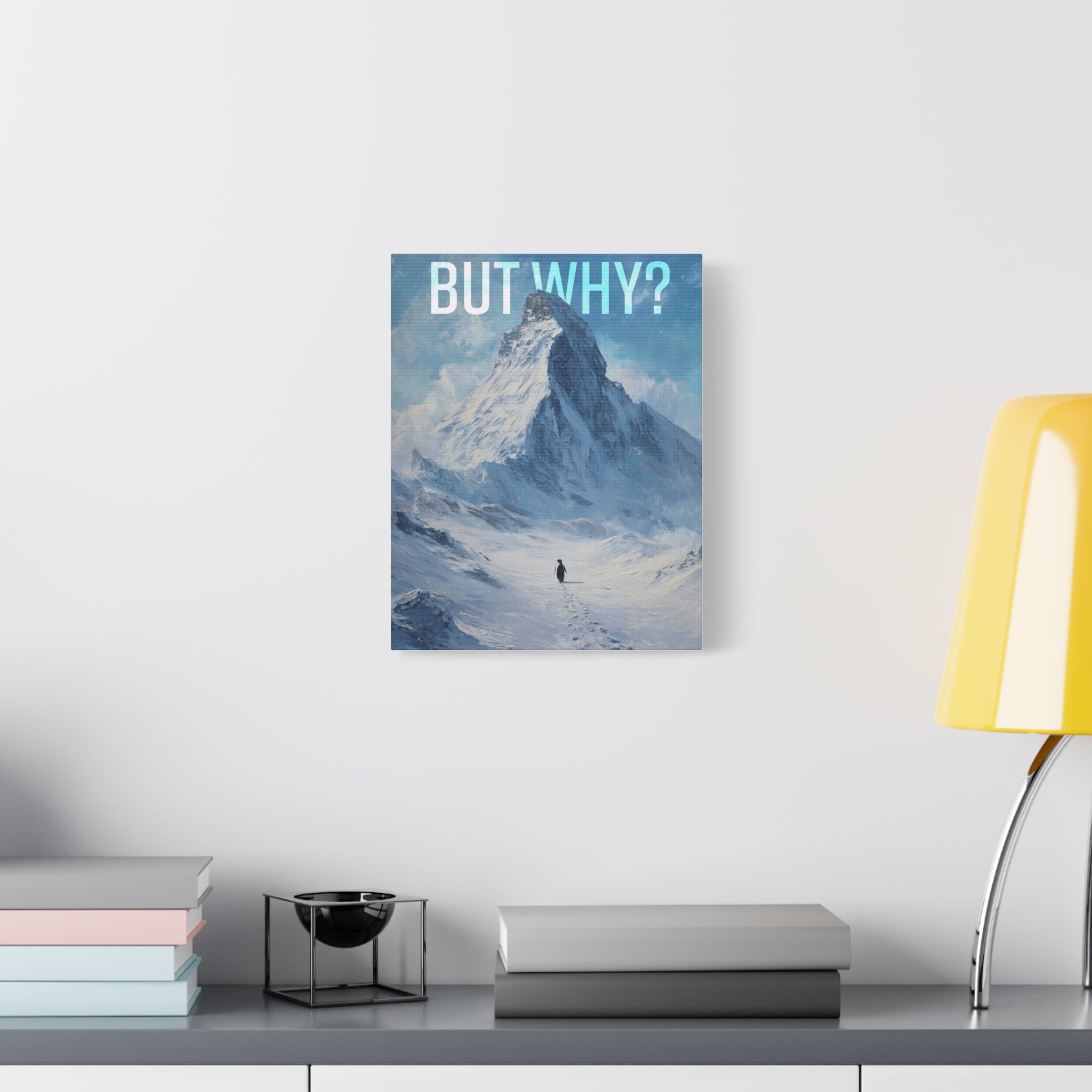 But Why? Mountain Landscape Canvas