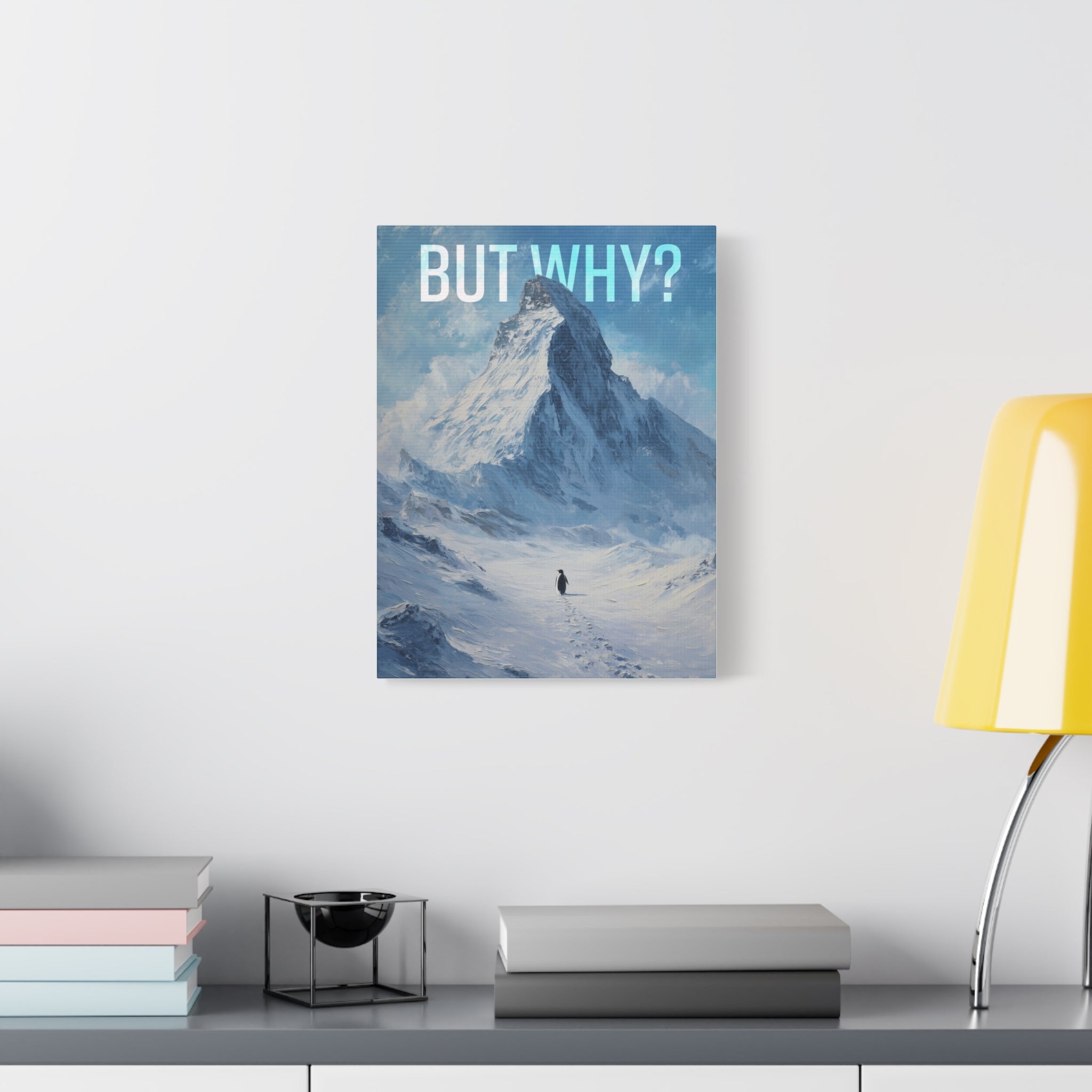 But Why? Mountain Landscape Canvas