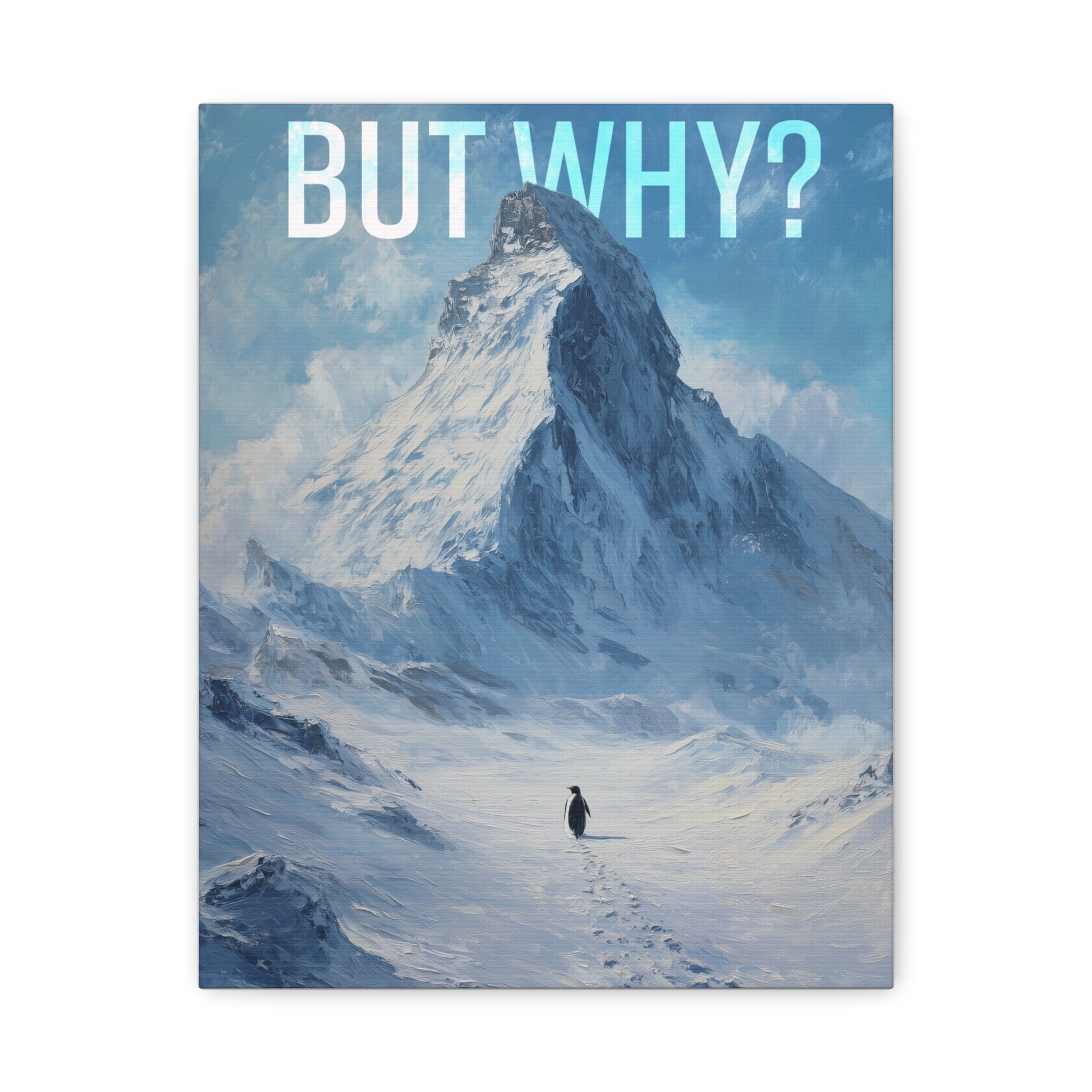 But Why? Mountain Landscape Canvas