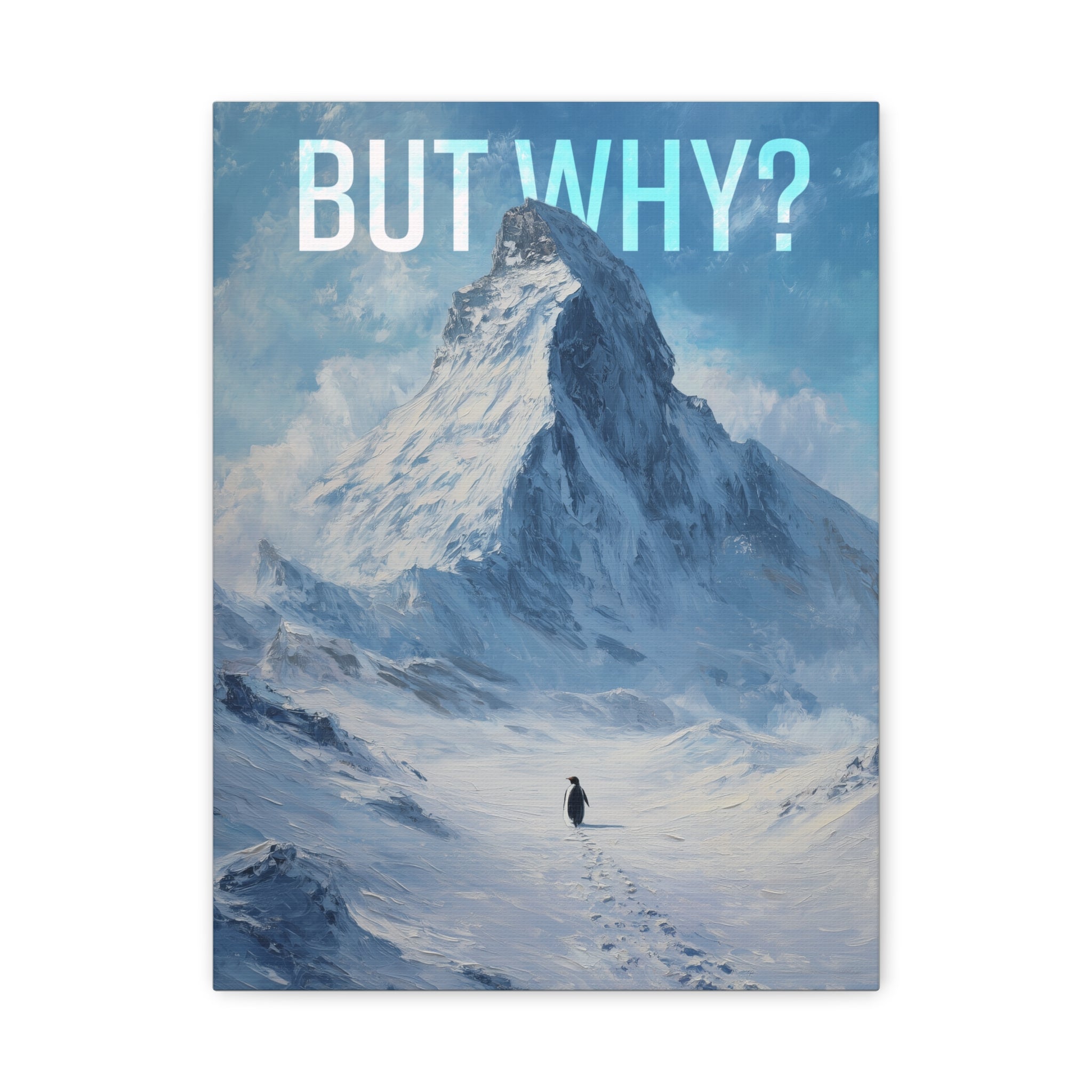 But Why? Mountain Landscape Canvas