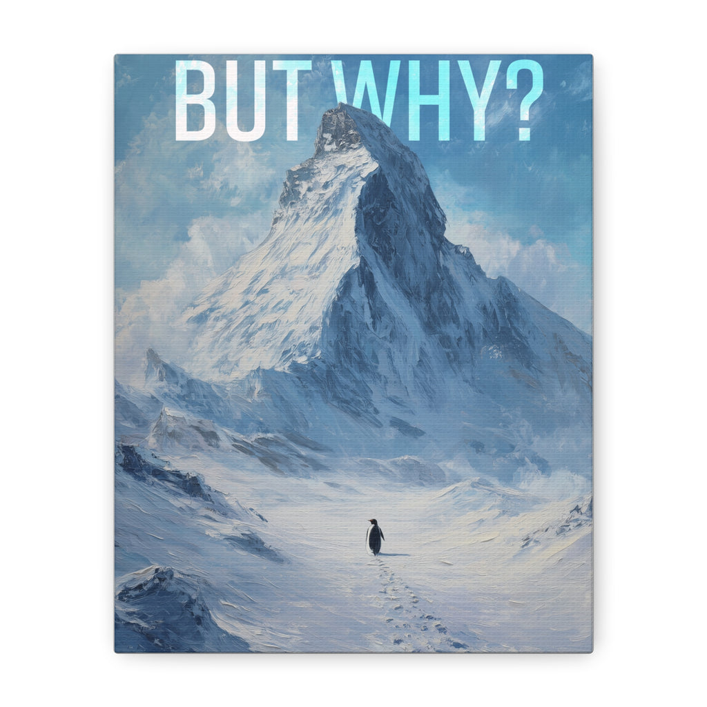But Why? Mountain Landscape Canvas
