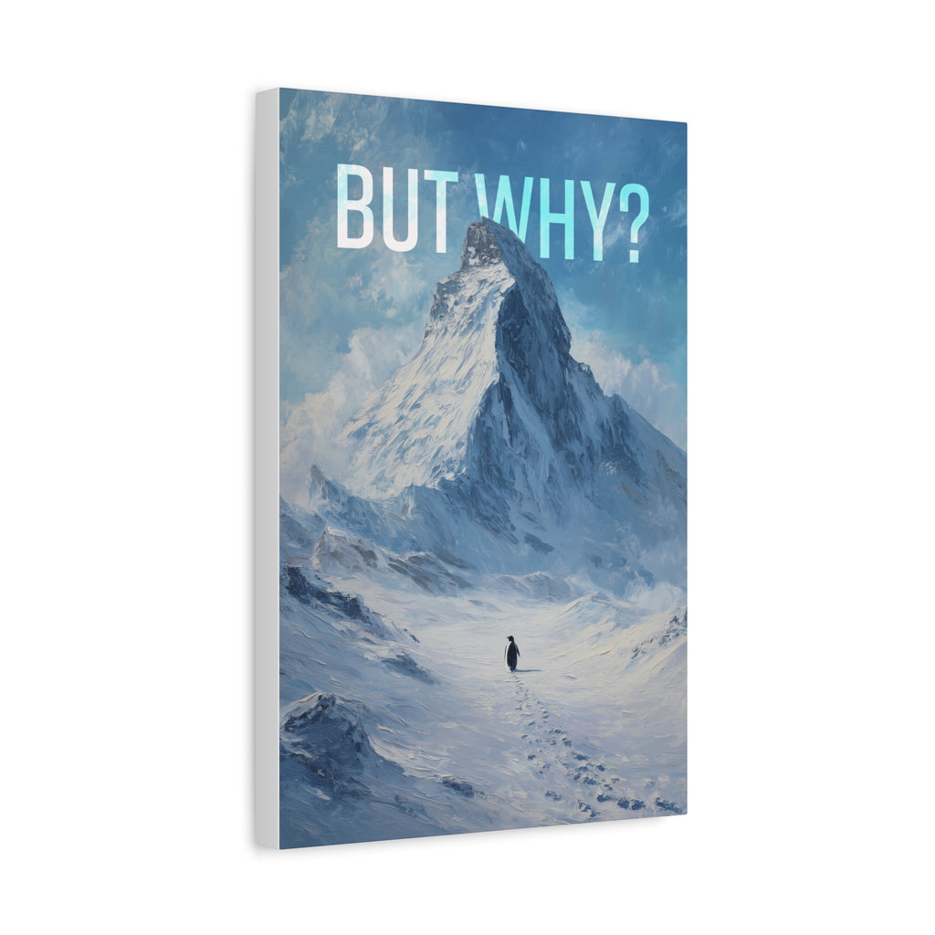 But Why? Mountain Landscape Canvas
