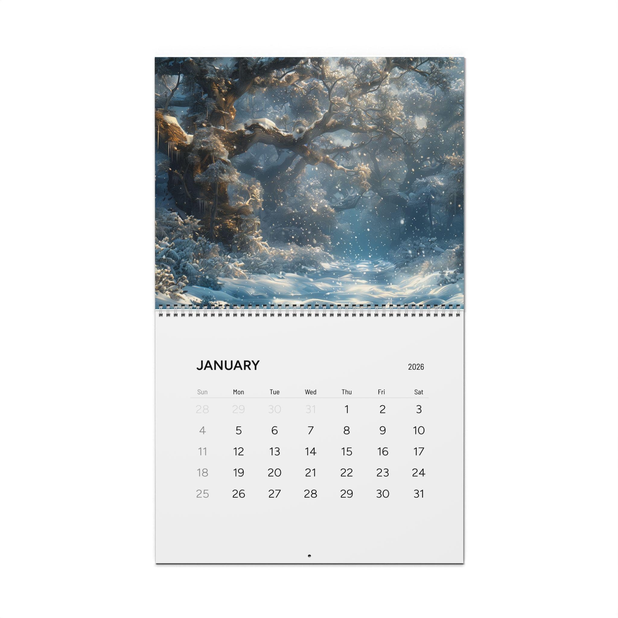 Scenic Forest Photography Wall Calendar 2026 | Seasonal Nature Landscapes