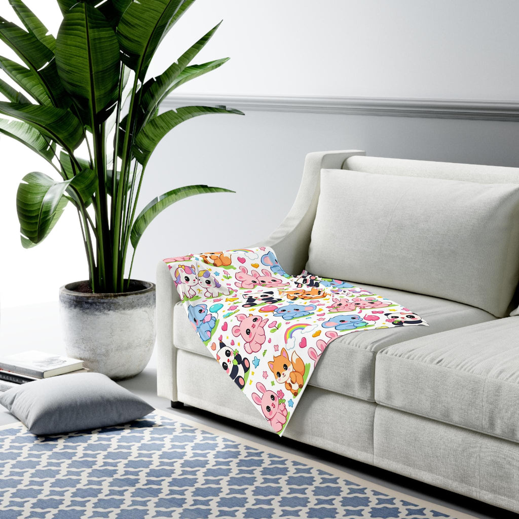 Baby Swaddle Blanket | Animals, Pastel Nursery