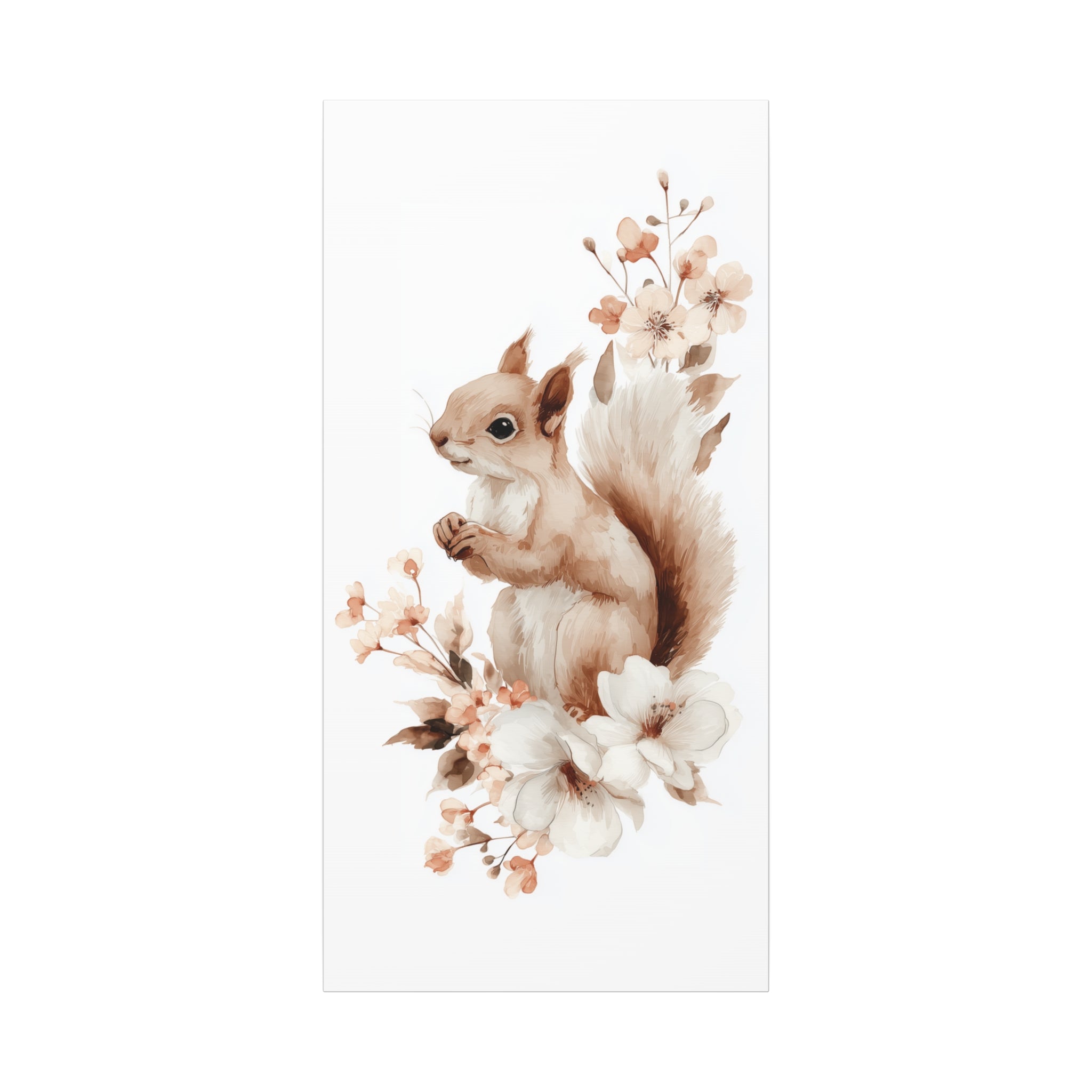 Watercolor Squirrel Canvas