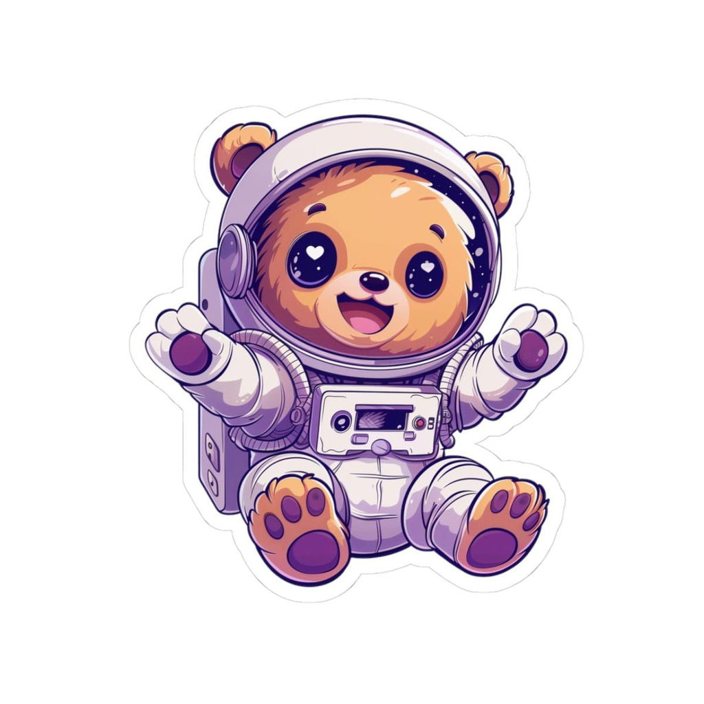 Astronaut Bear Sticker | Glossy Vinyl Decal