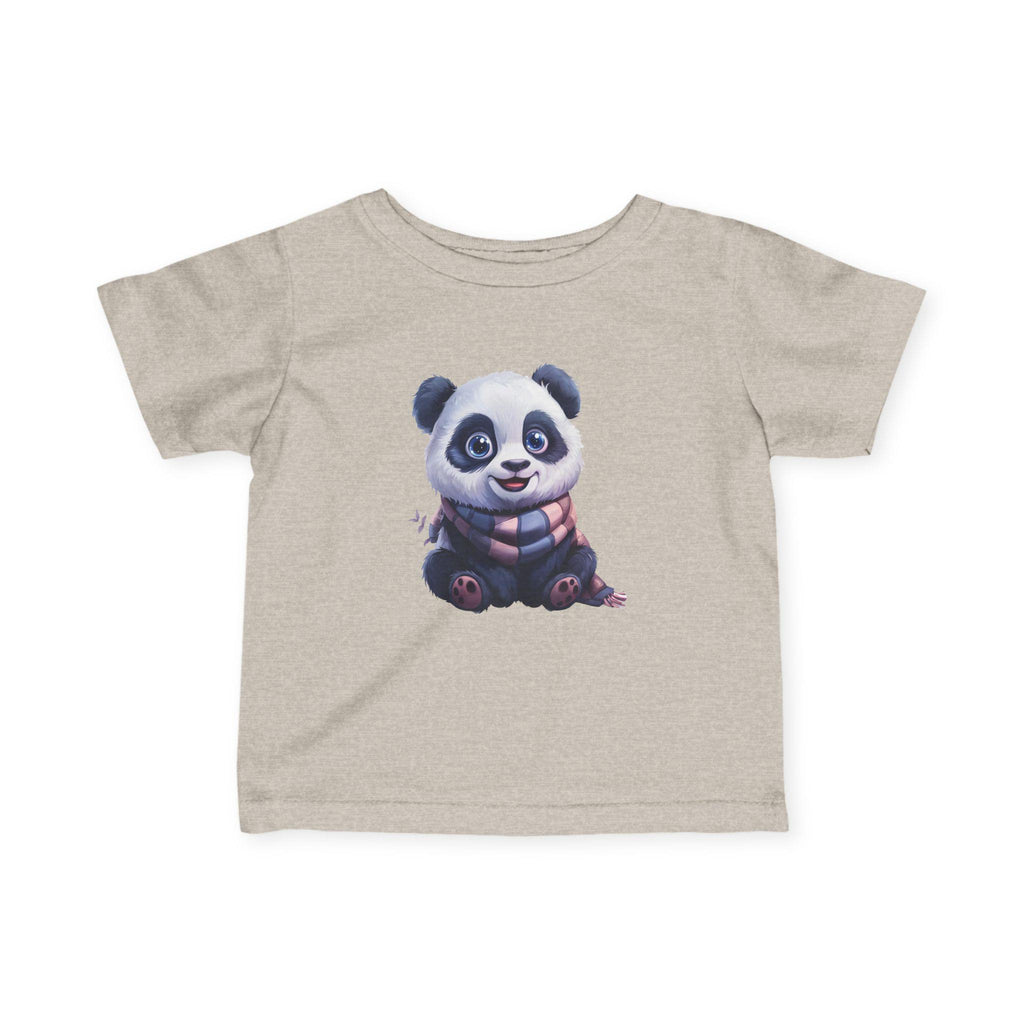 Baby Panda Tee | Cartoon Panda Illustration Infant Shirt