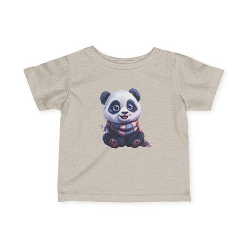 Baby Panda Tee | Cartoon Panda Illustration Infant Shirt