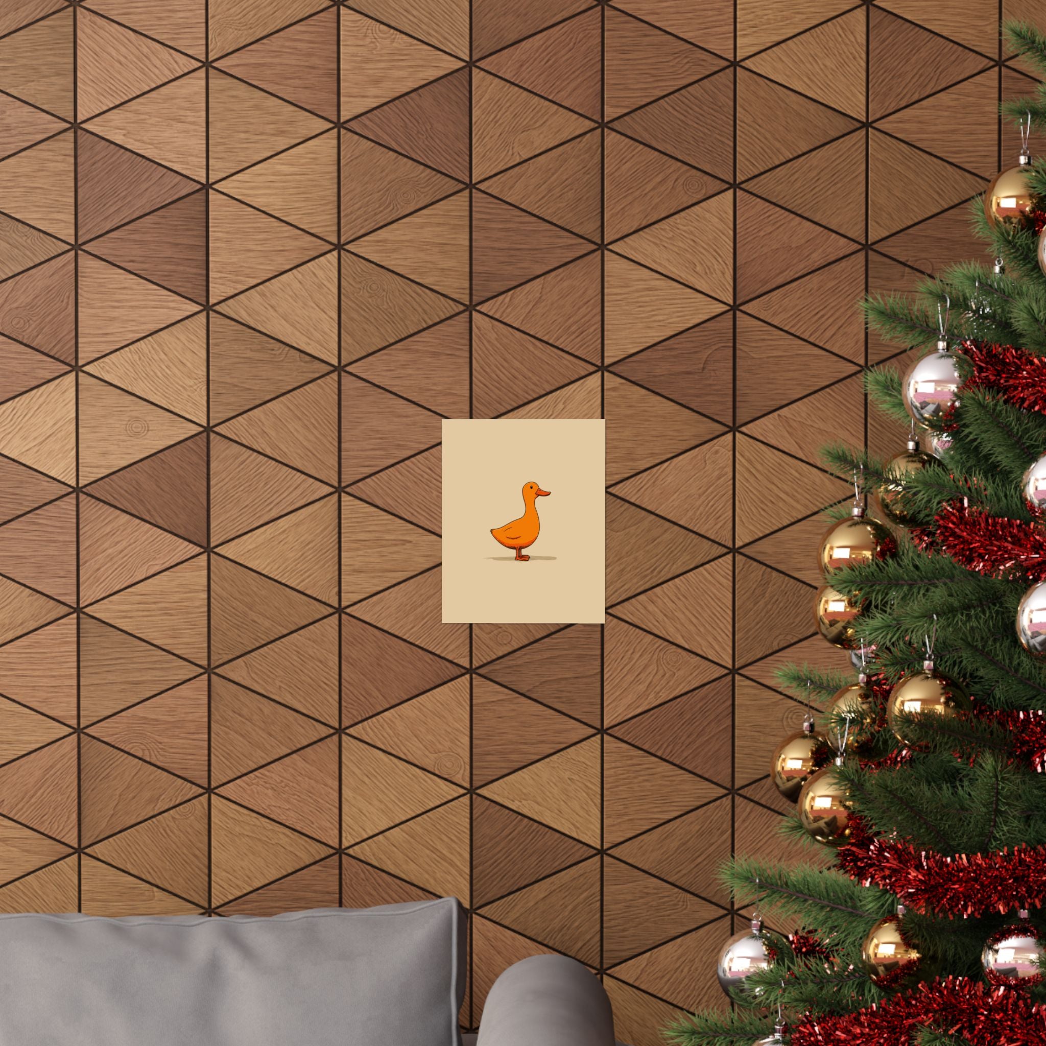 Orange Duck | Matte Vertical Poster