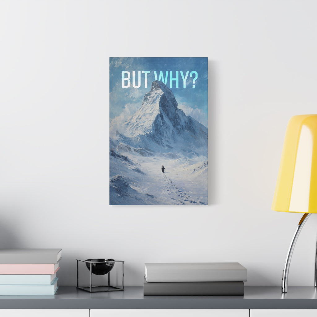 But Why? Mountain Landscape Canvas