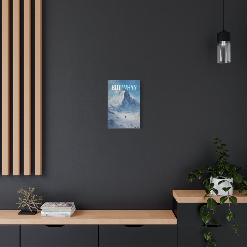 But Why? Mountain Landscape Canvas