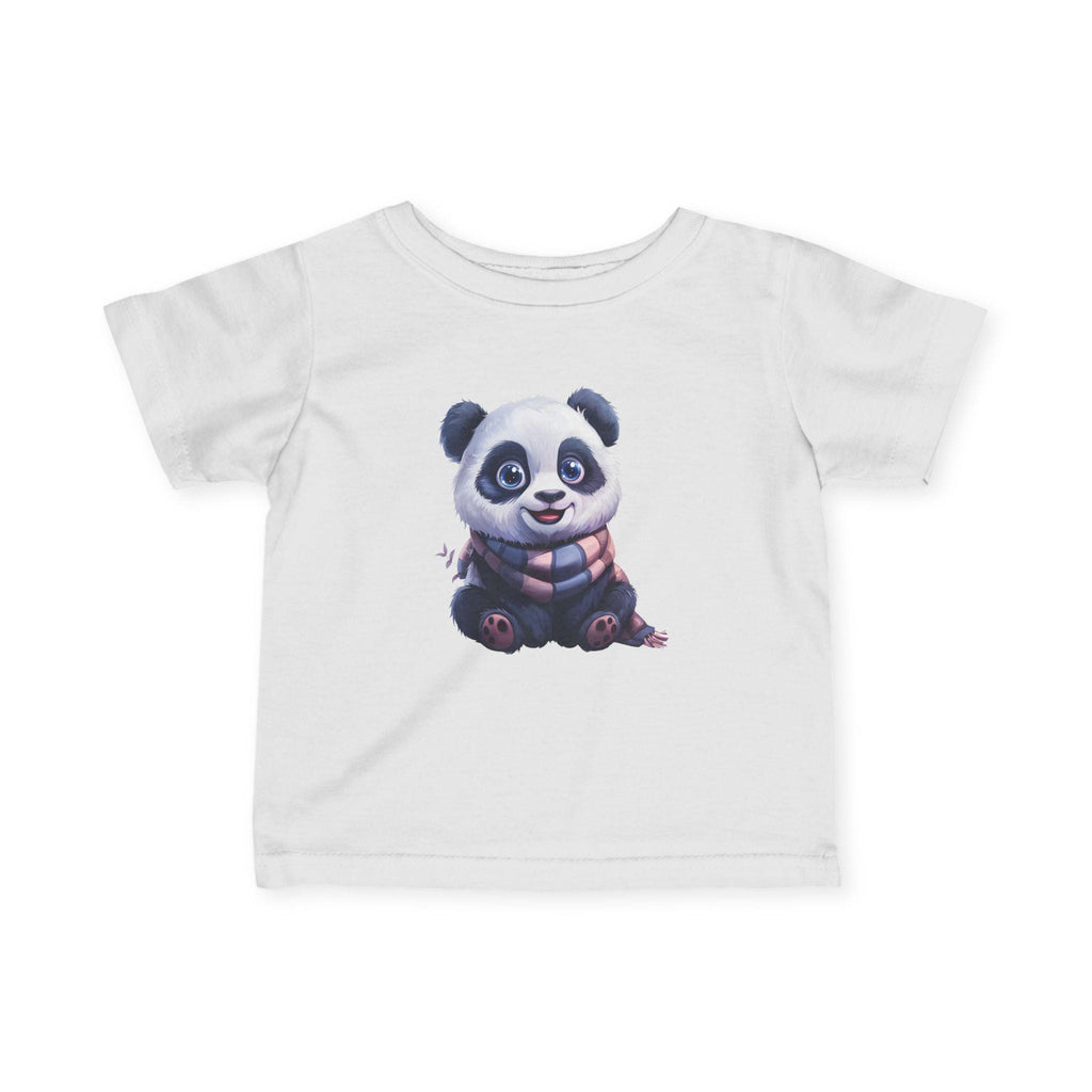 Baby Panda Tee | Cartoon Panda Illustration Infant Shirt
