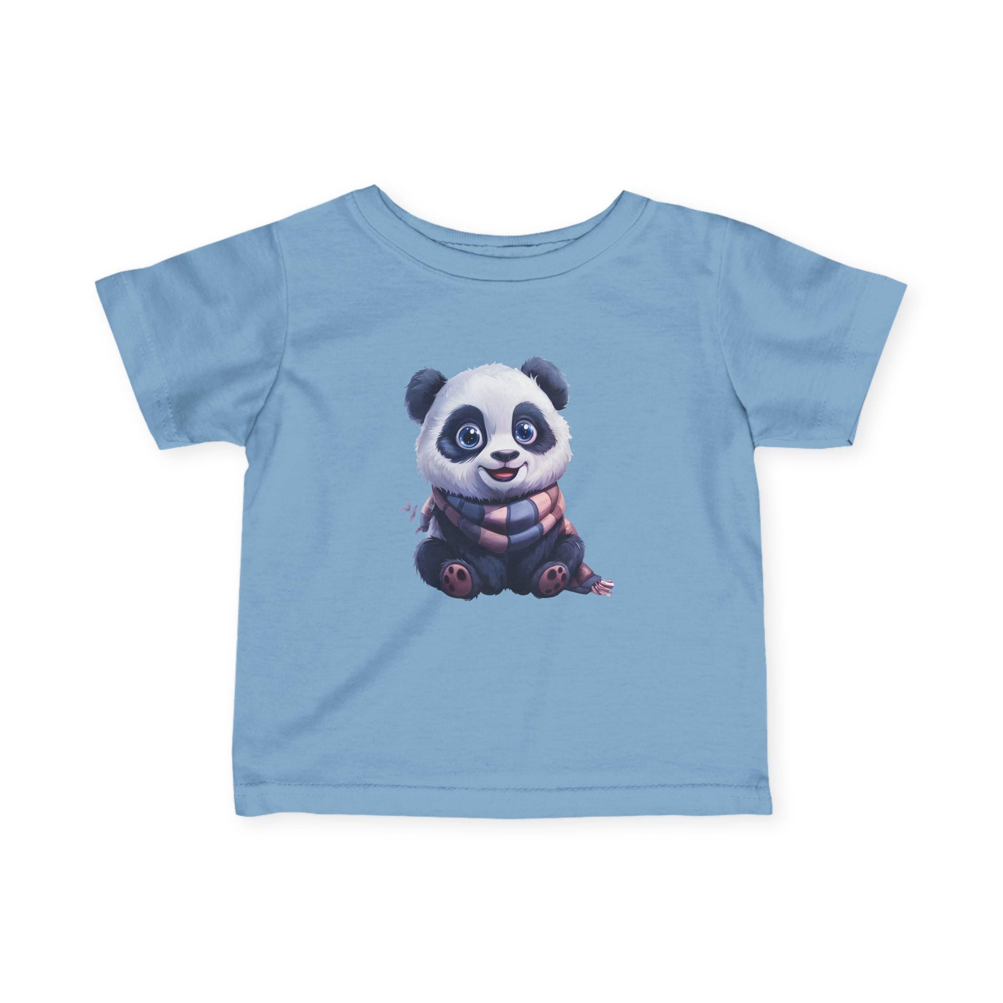 Baby Panda Tee | Cartoon Panda Illustration Infant Shirt