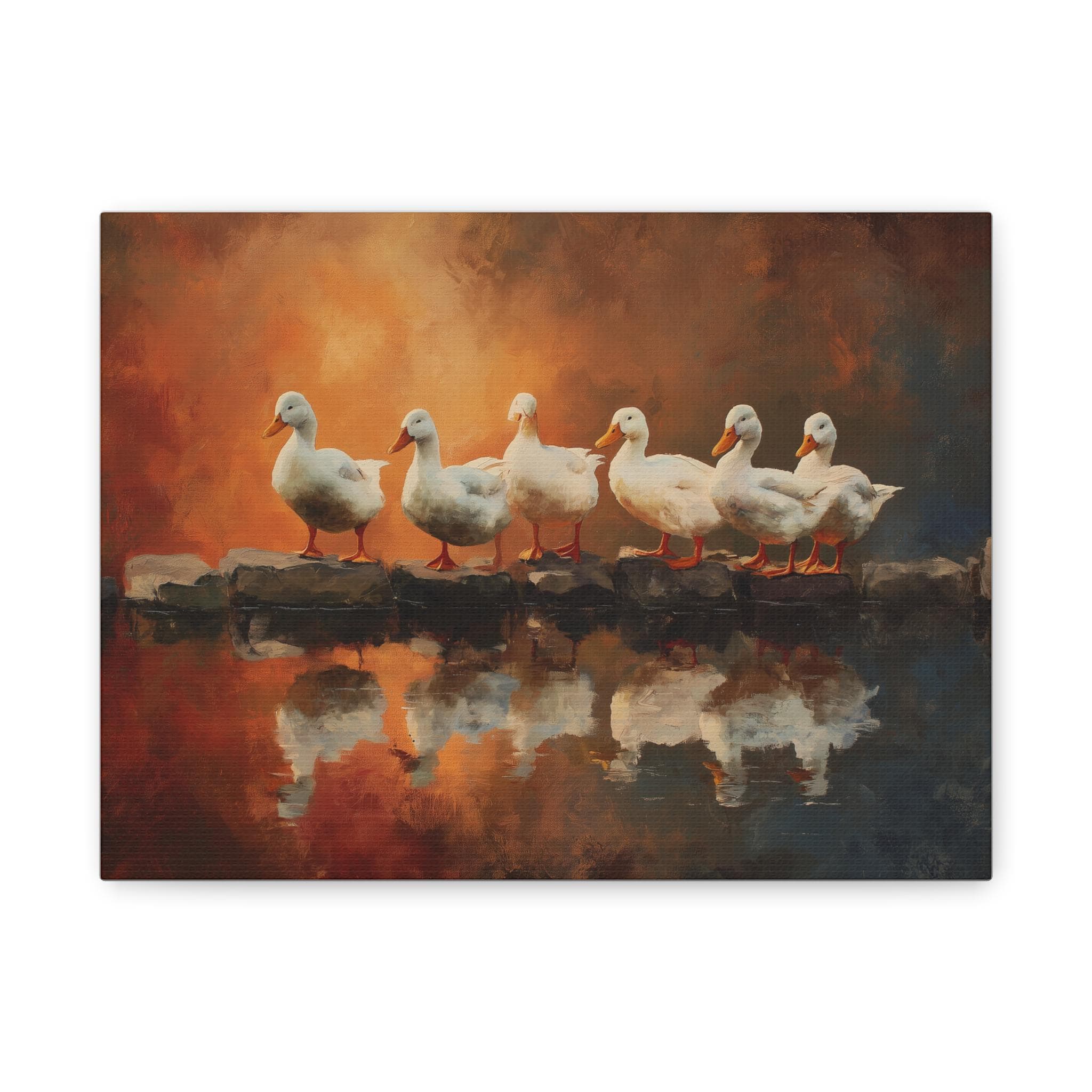 Ducks in a Row Matte Canvas